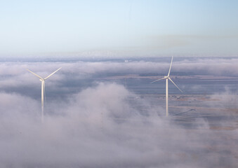 wind turbine in the sky © martin