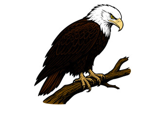 Obraz premium A vectorize of The Eagle's Gaze: Power and Sharpness