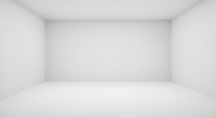 Minimalist White Room Corner - Clean Background for Product Placement