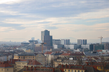 View of Vienna from a bird's eye view