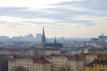 Fototapeta premium View of Vienna from a bird's eye view