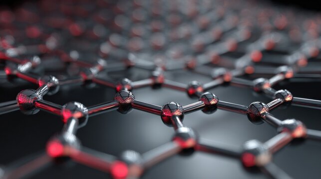 abstract graphene atomic structure