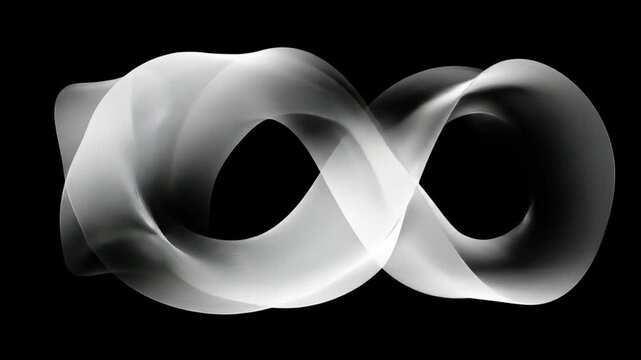 Abstract infinity symbol