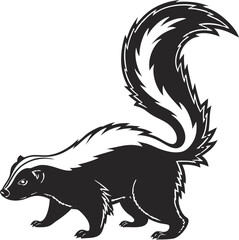 Naklejka premium beaver, sitting, holding stick, detailed sketch, black and white, woodcut style, high contrast, bold lines 