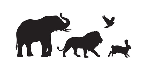 Animal Silhouette Vector Set