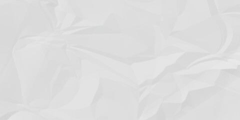 Crumple crushed aged white obsolete rumple craft design. wrinkle ripped creased white crumple aged closeup recycled document grunge paper background.	