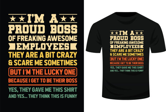 Funny Boss Art For Men Women Dad Mom Boss Appreciation Day Svg Design