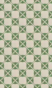 Parede de cozinha com porcelana antiga vintage de cor verde e creme, revestimento de parede retr&ocirc;