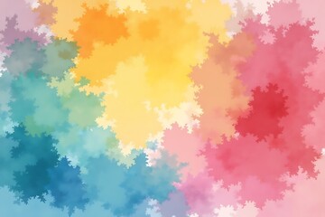 Obraz premium Vibrant abstract watercolor splatter background with rainbow colors
