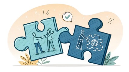workplace empathy concept illustrated with two