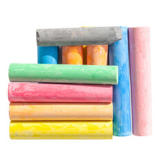 Transparent PNG available Colored sidewalk chalks collection for children transparent background png 