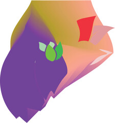 Modern Colorful Nature Inspired Illustration