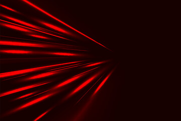Light speed motion effect. Red color spiral glow effect. Magic shiny line sparkles and sequins