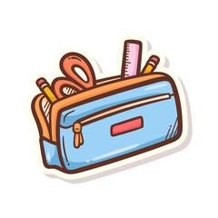 Pencil Case with Stationary Items