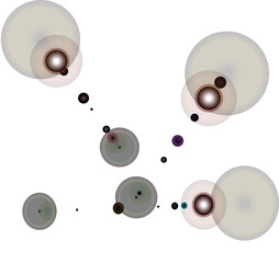 Gradient Bubble Abstract Vector Design