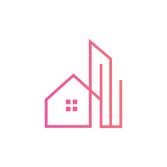 Real Estate Logo Design – Property, Building, Home, Modern Abstract Vector Symbol