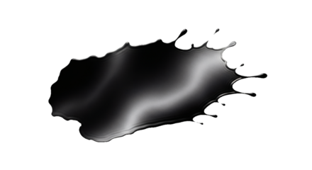 Black Splatter Transparent Overlay for Graphic Design and Artistic Projects