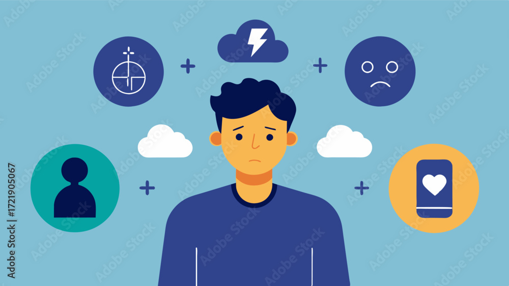 Poster a person with depression using life story work to identify patterns and triggers in their life and d