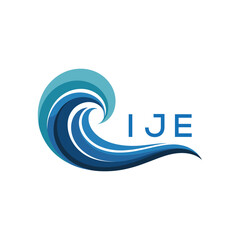 Obraz premium IJE Creative Ocean Wave Symbol with Text, IJE Later Logo, Blue Wave Icon with Company Name,IJE wave, ocean, IJE logo, abstract, IJE water, blue, IJE branding, symbol, IJE design, creative, IJE comp