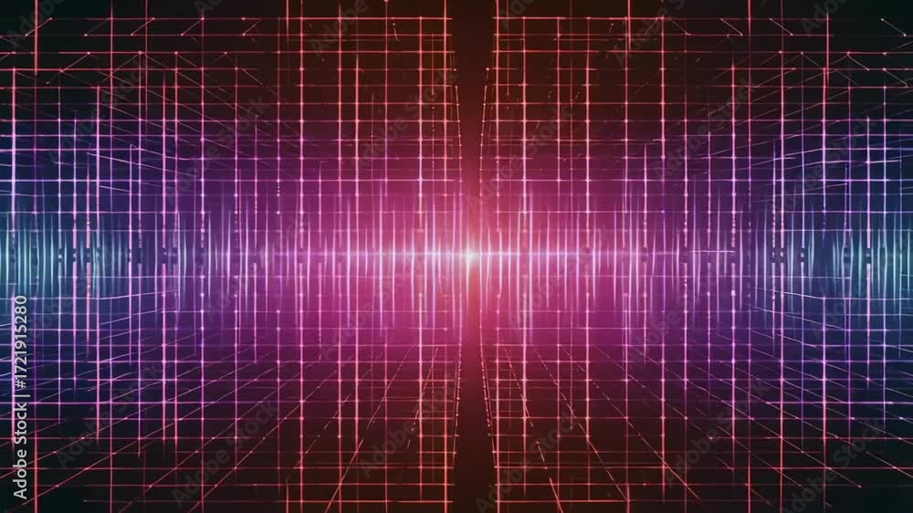 Poster abstract grid technology background digital network connection system design art cool 3d render