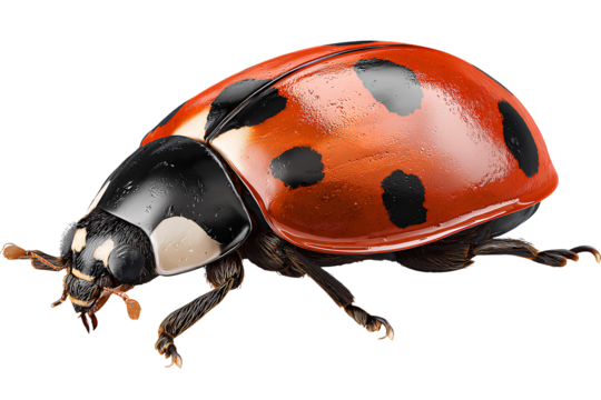 ladybug isolated on a transparent background - Powered by Adobe