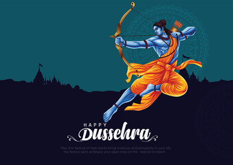 Obraz na płótnie Canvas happy dussehra new design