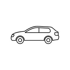 car icon  simple outline style 