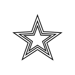star icon  simple outline style 