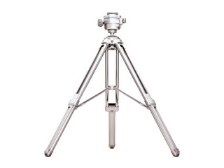 High-Quality Silver Tripod Isolated on Transparent Background