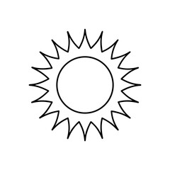 sun icon  simple outline style 