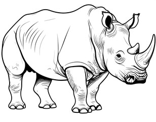 Monochrome rhino profile