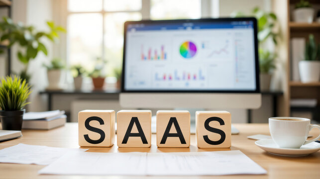 SAAS software as a service platform providing businesses with automated data dashboards and reporting tools where cloud based solutions improve workflow efficiency and support scalable growth