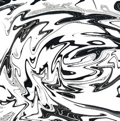 Abstract Liquid Swirl in Earth and Metallic Tones