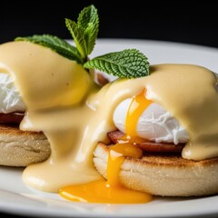 Savory Breakfast Eggs Benedict with Rich Hollandaise Sauce