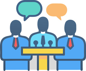 Roundtable talk icon
