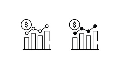 Marketing Analysis icon design with white background stock illustration