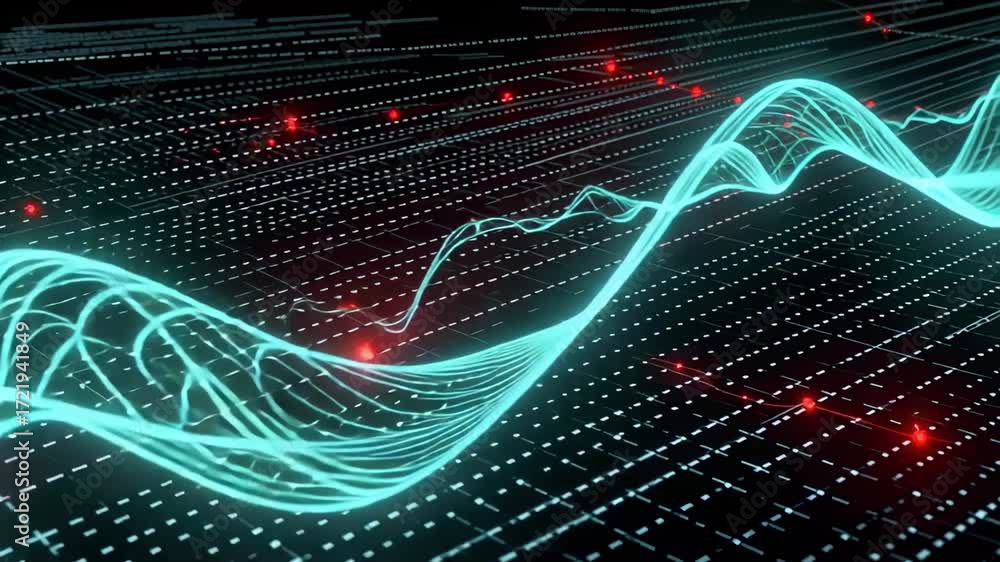 Aufkleber stock market data analysis visualization with graph and chart for financial trading