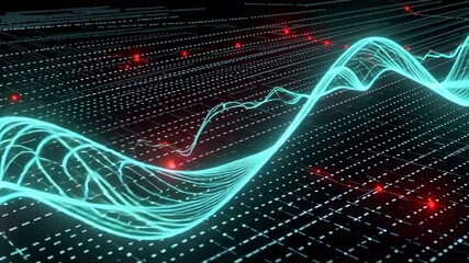 Stock market data analysis visualization with graph and chart for financial trading - Powered by Adobe