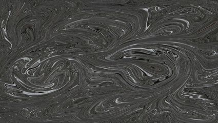 Abstract fluid art in dark shades with swirling patterns