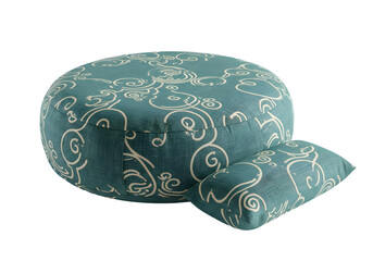  Meditation Cushion with Zen Pattern and Pillow Isolated on Transparent Background