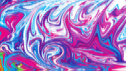 Abstract painting with swirling colors and fluid motion creating modern art