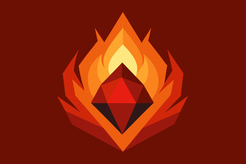 A vibrant vector art illustration features a festive, geometric star design with a red button-like element, perfect for a web celebration concept