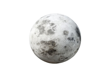 Naklejka premium A bright full moon glowing in a dark night sky, partially covered by soft clouds. The moon’s craters and surface texture are clearly visible, surrounded by a subtle halo of light. The clouds create a 