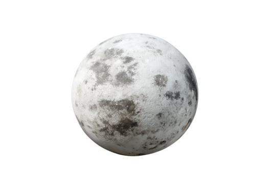 A bright full moon glowing in a dark night sky, partially covered by soft clouds. The moon’s craters and surface texture are clearly visible, surrounded by a subtle halo of light. The clouds create a 