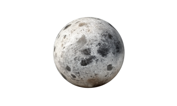 A bright full moon glowing in a dark night sky, partially covered by soft clouds. The moon’s craters and surface texture are clearly visible, surrounded by a subtle halo of light. The clouds create a 