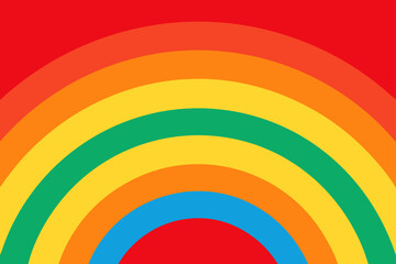 A vibrant, circular rainbow spiral pattern on a colorful abstract backdrop