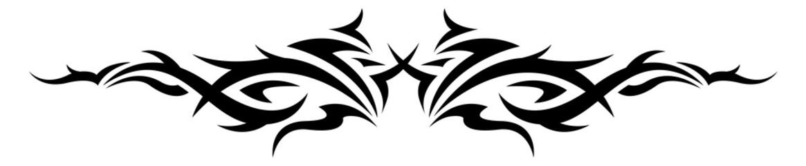 cyberpunk tribal tattoo design