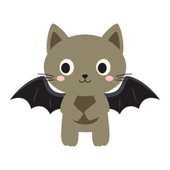 cartoon cat in halloween costume