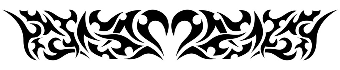 cyberpunk tribal tattoo design