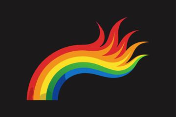 Obraz premium abstract background with rainbow